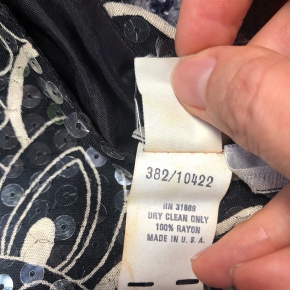 ❤️Vintage Et Al Sequin Dress Wedding Party New Year Size 4 - Picture 7 of 9